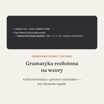 🎓 Język angielski na fiszkach: Kurs Ósmoklasisty (Zestaw)
